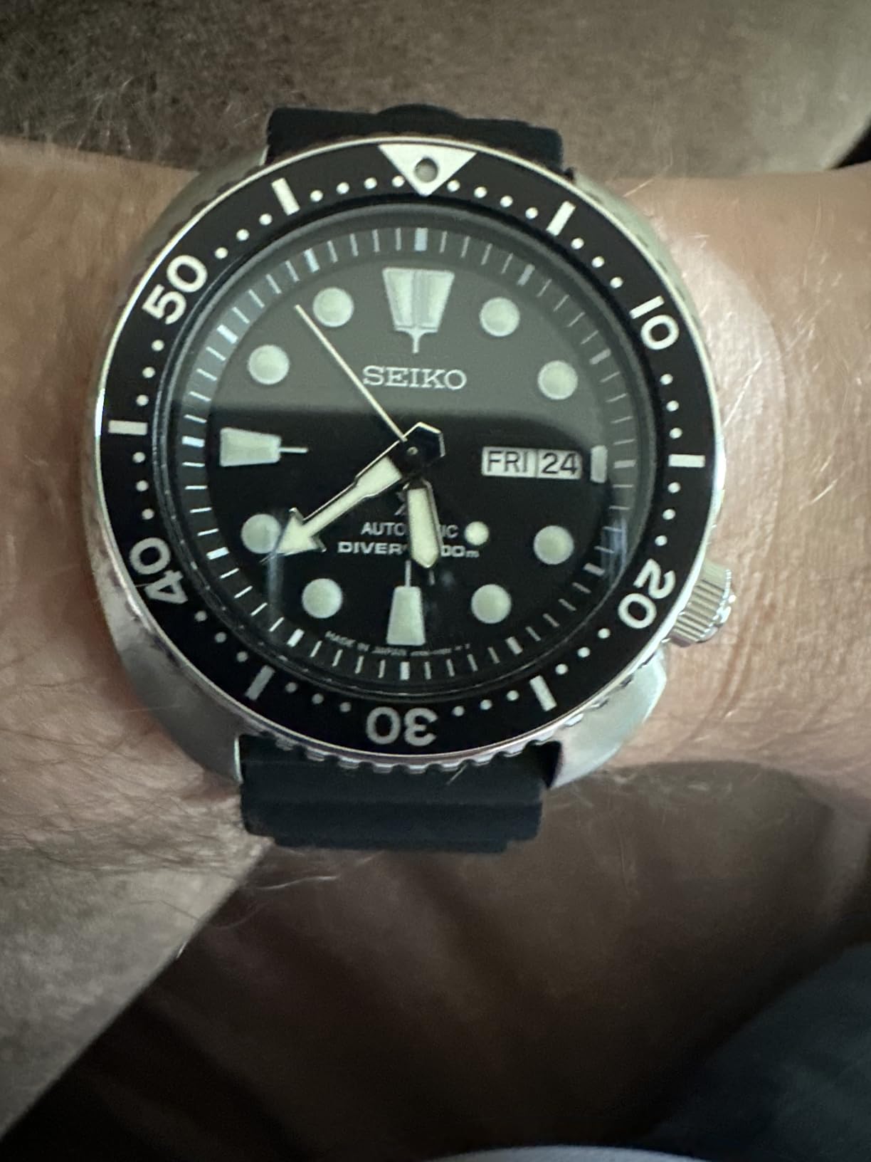 Seiko Automatic Watch for Men - Prospex Automatic Diver - Rotating Bezel, 200m Water-Resistant customer photo 2