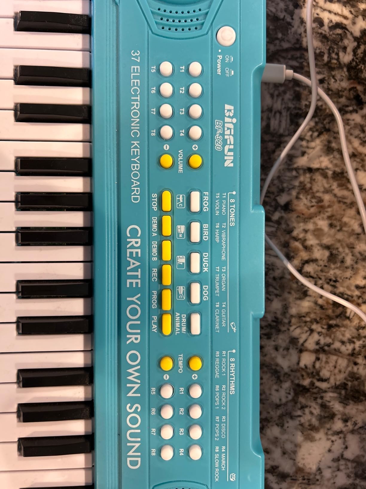 Keyboard Piano for Kids, BIGFUN 37 Keys Toddler Piano Multifunction Music Educational Instrument Toy, Electronic Kids Keyboard for 3-7 Year Old Girls and Boys (Purple) customer photo 1