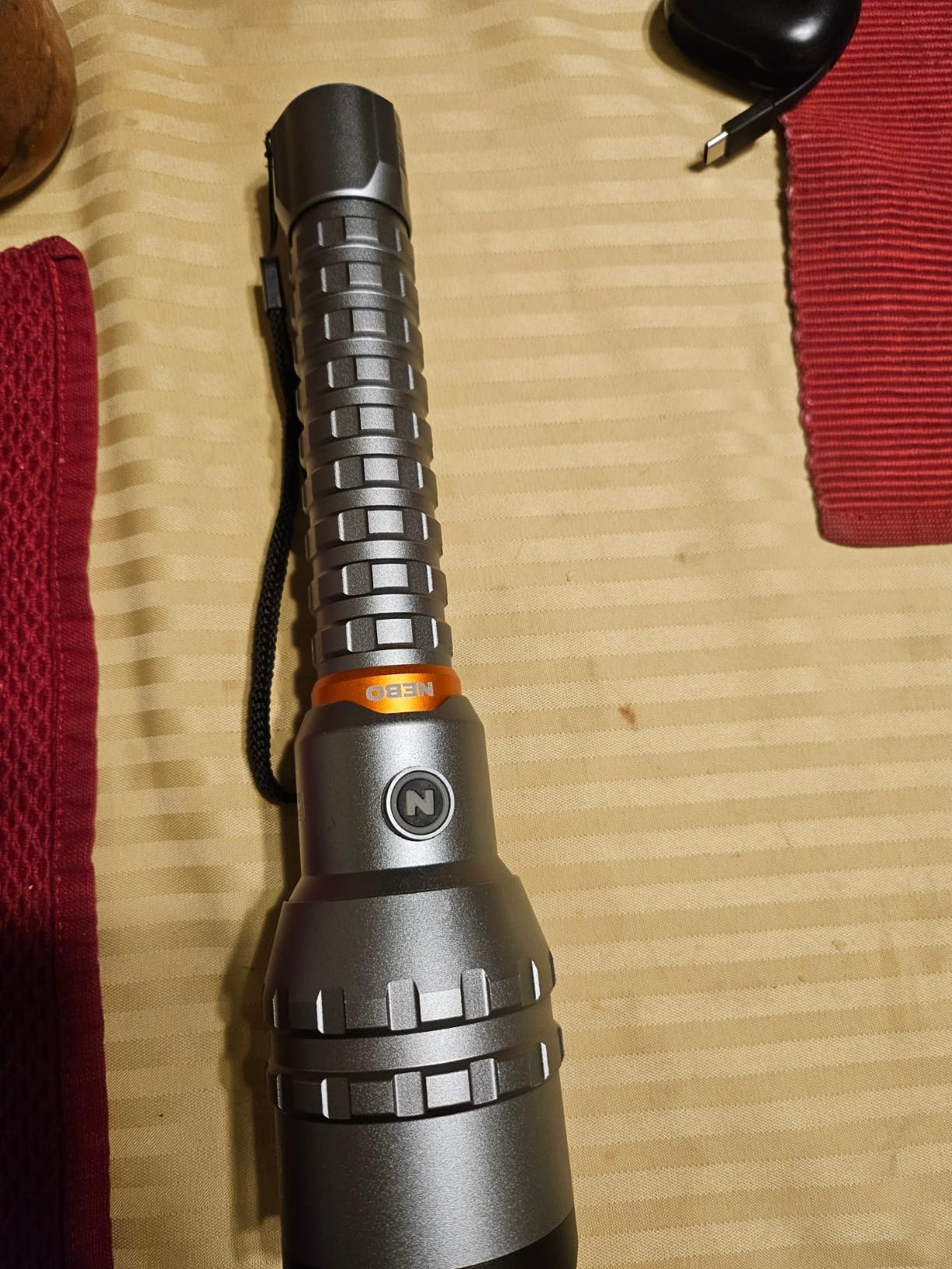 NEBO 12K Flashlight & Portable Charger | 12000 Lumens, 5 Light Modes, Rechargeable, Waterproof & Impact Resistant, Powers USB Devices, Great for Hunting & Camping customer photo 1