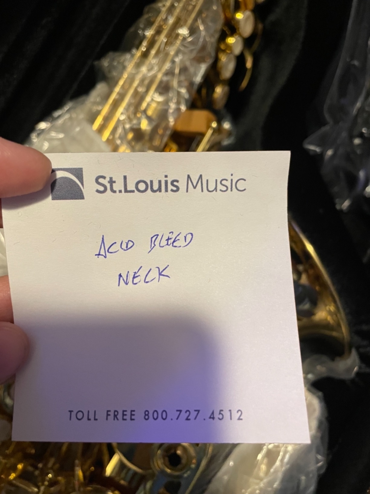 Apollo Student Tenor Saxophone in Gold Lacquer with Leather Pads, Complete with Case and Accessories customer photo 2