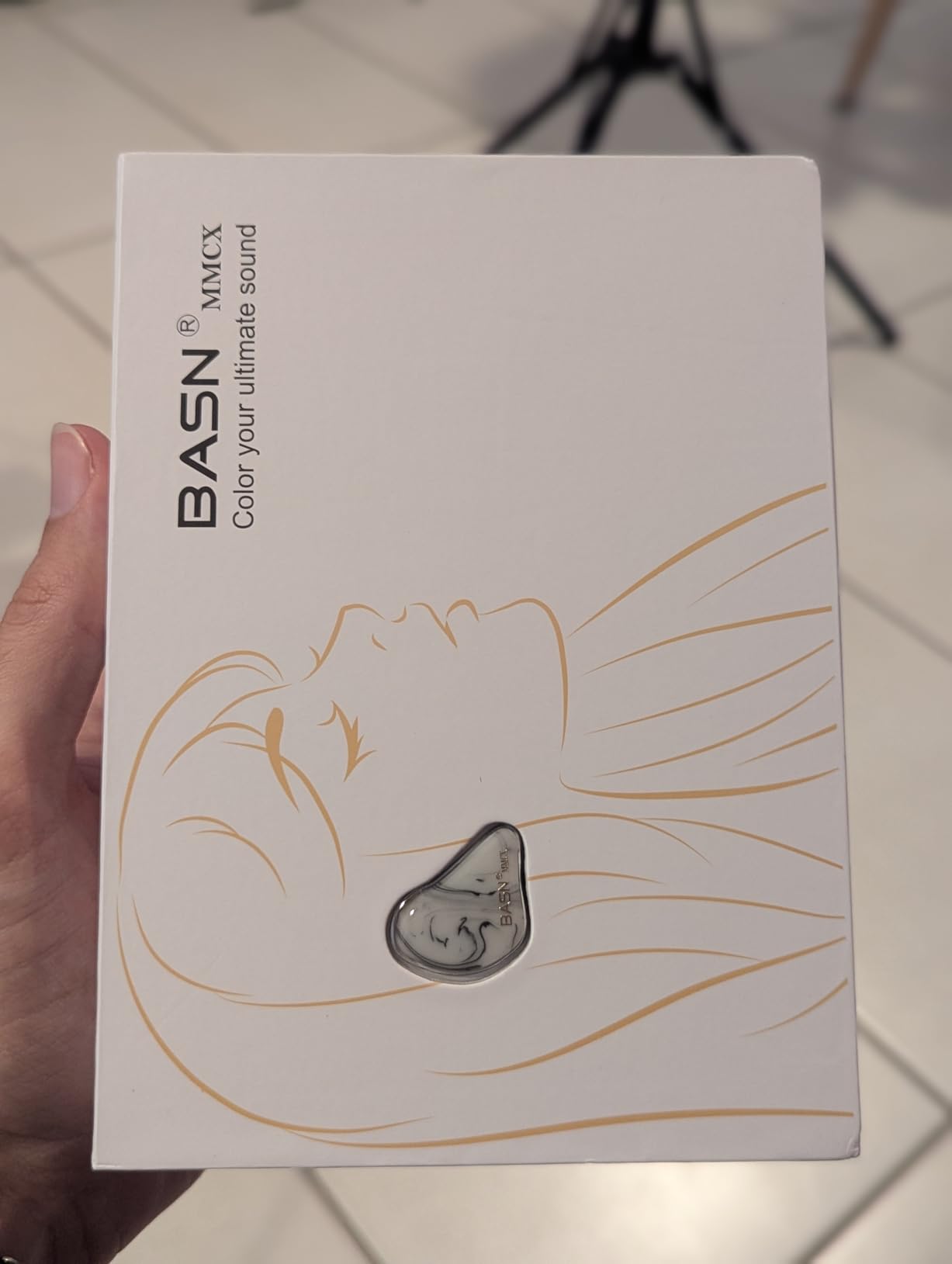 BASN MMCX Triple Driver in-Ear Monitors with Rich Bass, HiFi Stereo IEM Earphones with Upgraded Detachable Cables for Audiophiles Musicians (Purple Aurora) customer photo 1