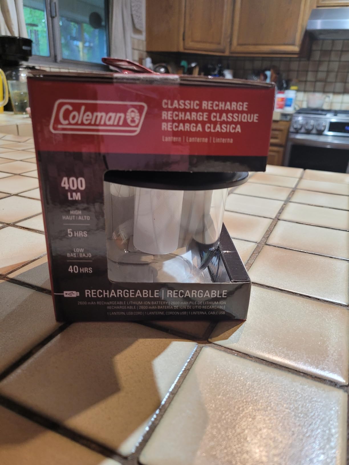 Coleman Classic Rechargeable LED Lantern, Impact & Water-Resistant Lantern with Carabiner Handle & Charging Ports, Great for Camping, Power Outage, Emergencies, & More customer photo 1