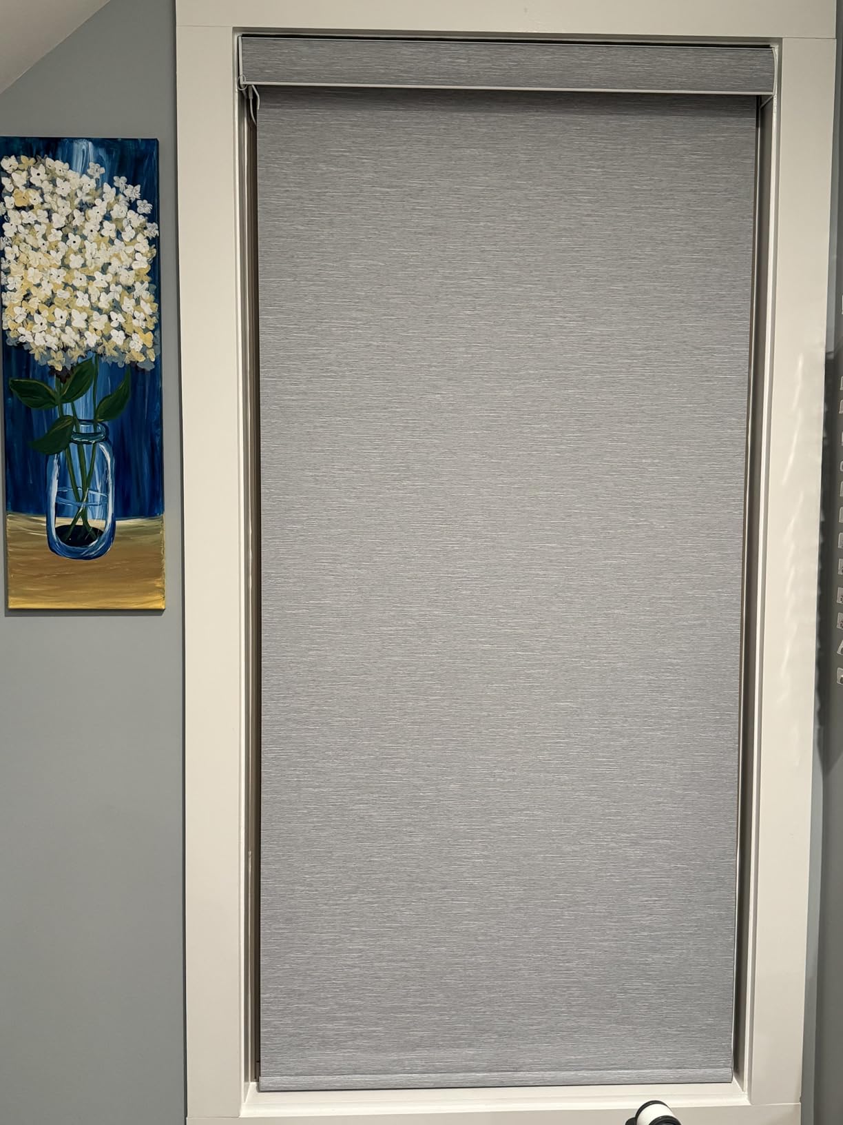 SmartWings Motorized Smart Blinds with Remote, Custom Automatic 100% Blackout Roller Shade Compatible with Alexa/Homekit/Google, Electric Smart Blinds customer photo 1