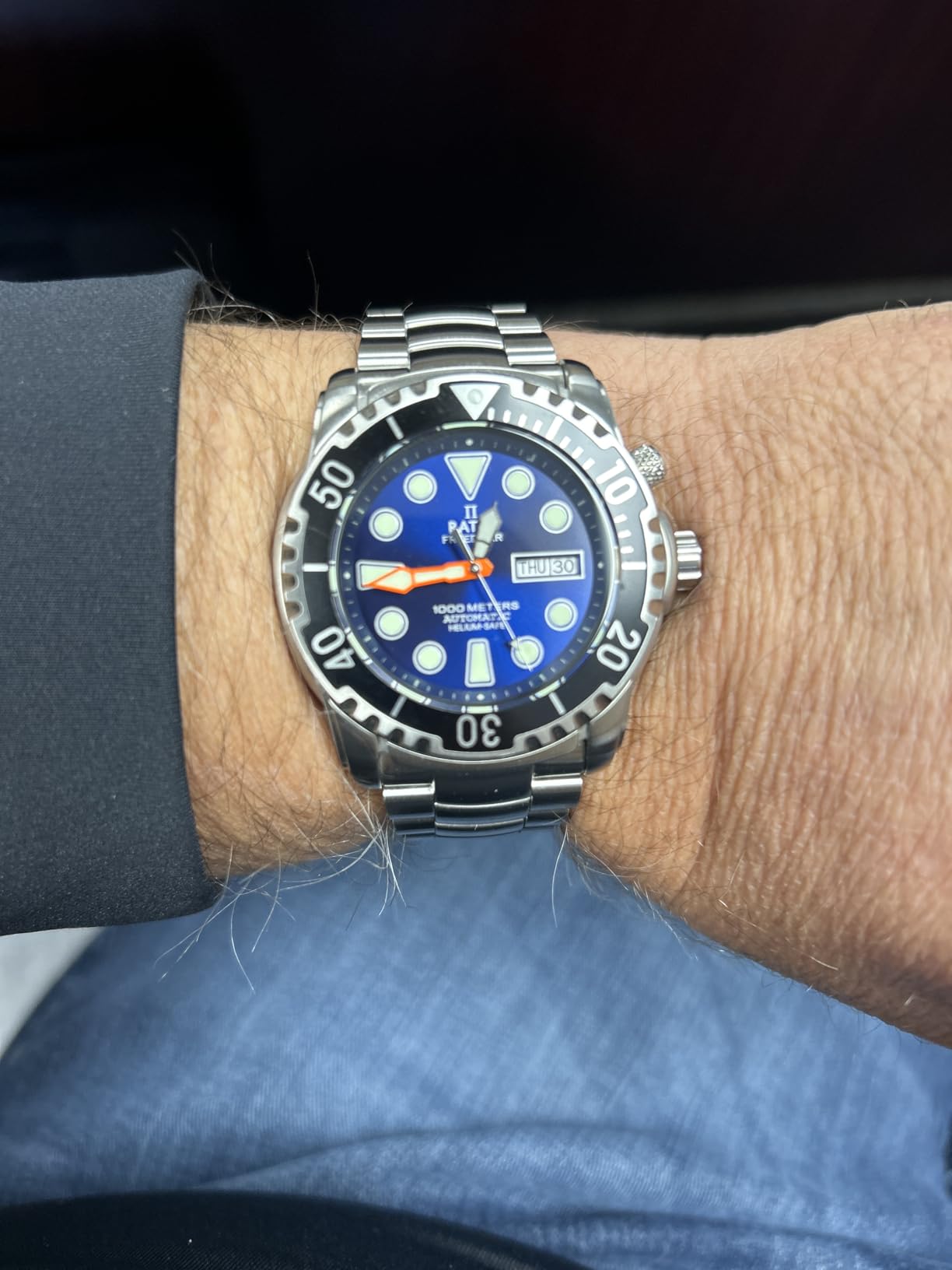 FreeDiver He-Safe Dive Watch Stainless Steel Automatic Diver Watch 1000M Water Resistant Diving Watch for Men customer photo 1