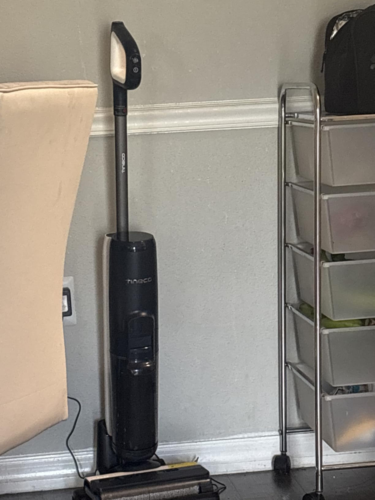 Floor ONE S5 Smart Cordless Wet Dry Vacuum Cleaner and Mop for Hard Floors, Digital Display, Long Run Time, Great for Sticky Messes and Pet Hair, Space-Saving Design, Blue customer photo 1