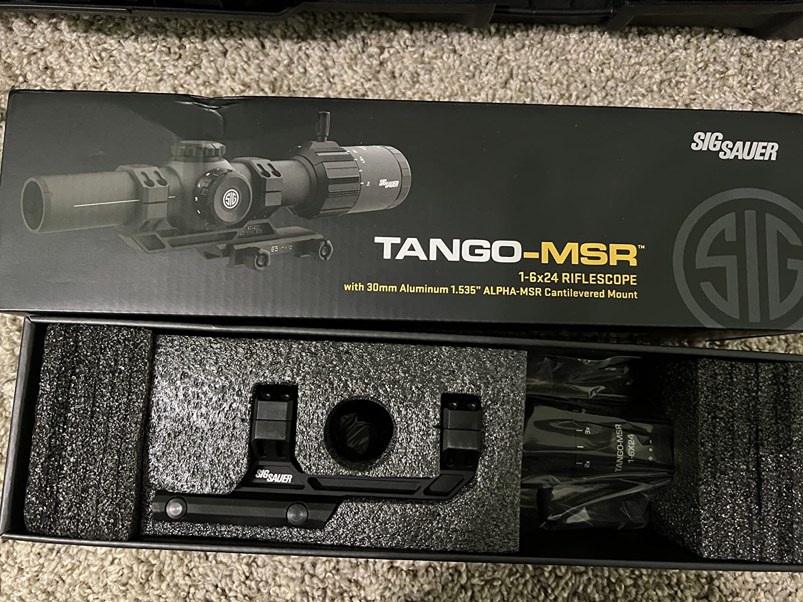 Sig Sauer Tango MSR 1-6x24mm Illuminated MSR-BDC6 SFP Riflescope with Alpha-MSR Cantilevered Mount customer photo 1