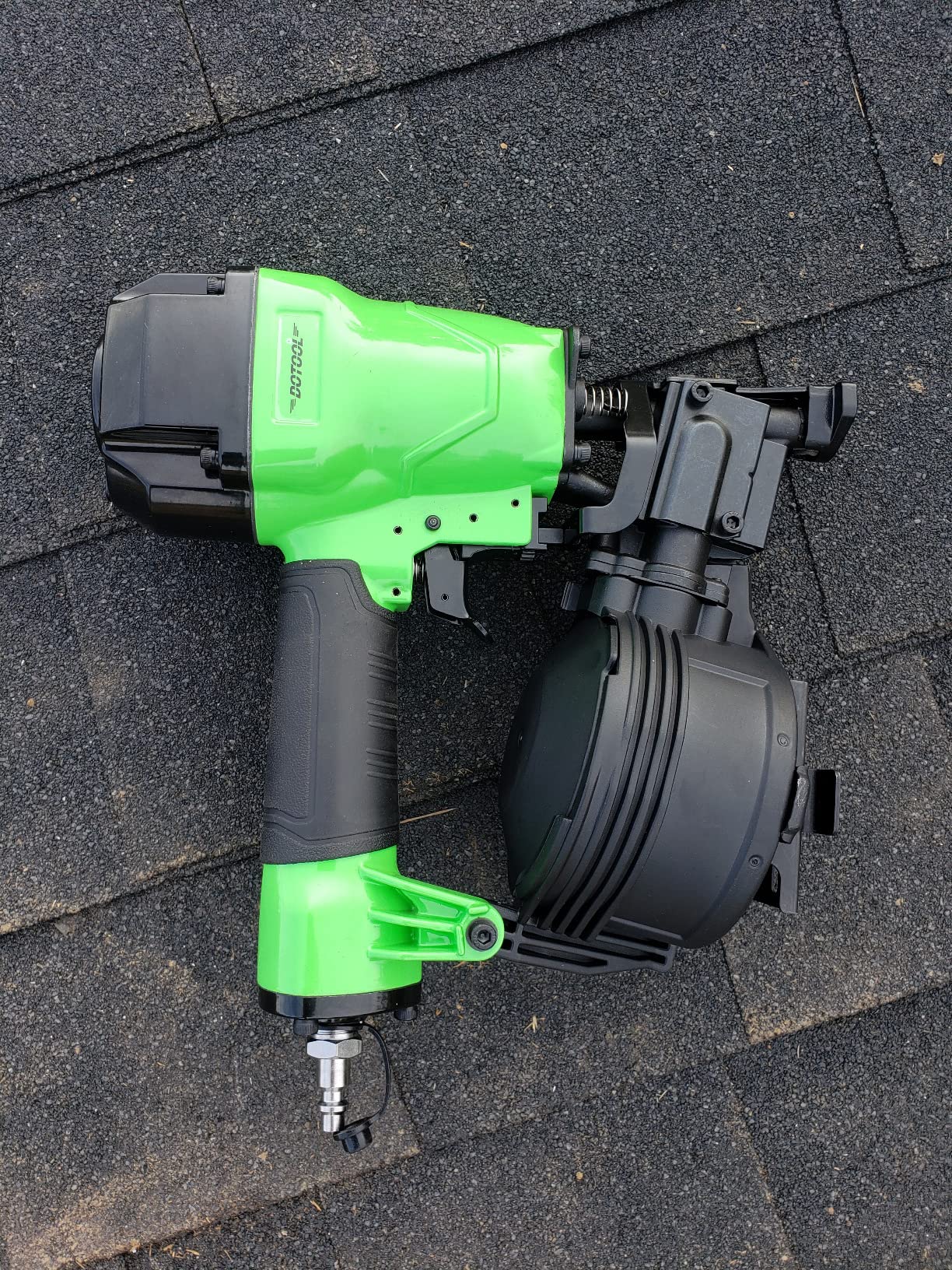 DOTOOL Roofing Nailer CN45C 15 Degree 3/4-Inch to 1-3/4-Inch Roofing Nail Gun Pneumatic Coil Nailer 120 pcs Load Capacity customer photo 2