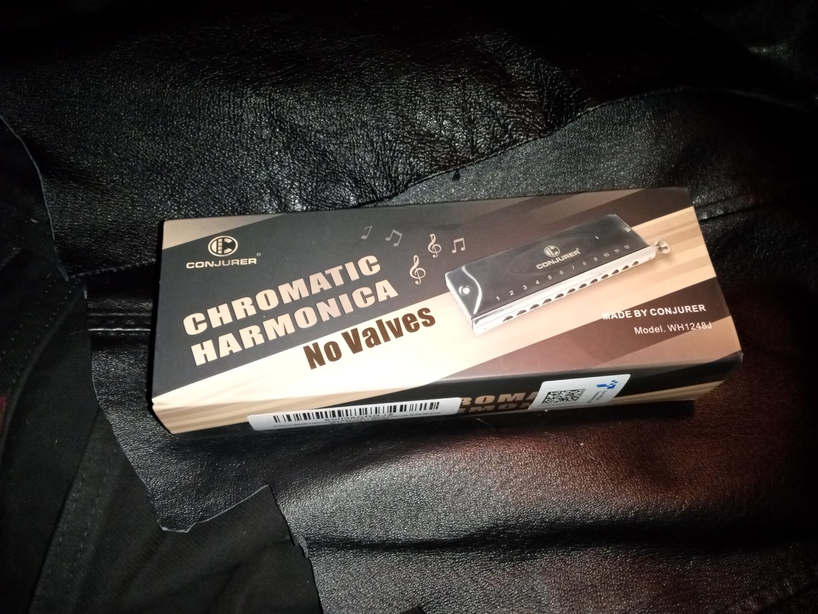 CONJURER Chromatic Harmonica Valveless for Adult Beginners Students 10 Hole Harmonica Key of C Stainless Steel Mouth Organ with Brass Reed in Case, C Key Red customer photo 1