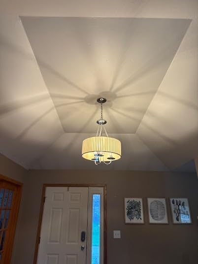 RUIYEY Modern Chandelier Ceiling Light Fixture - Sputnik Chandeliers Gold and Black Farmhouse 12-Light Height Adjustable for Dining Room, Living Room, Kitchen Island customer photo 1