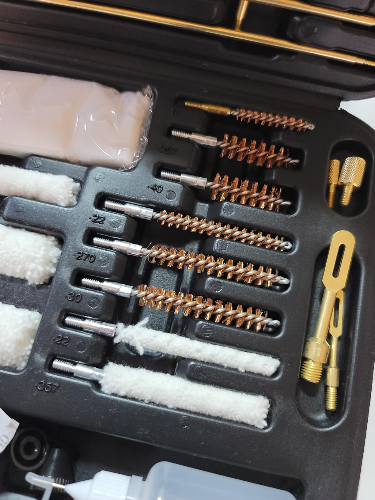 Universal Gun Cleaning Kit, Rifle Cleaning Set with Reinforced Brass Rods, Brass Jags and Slotted Tips customer photo 1