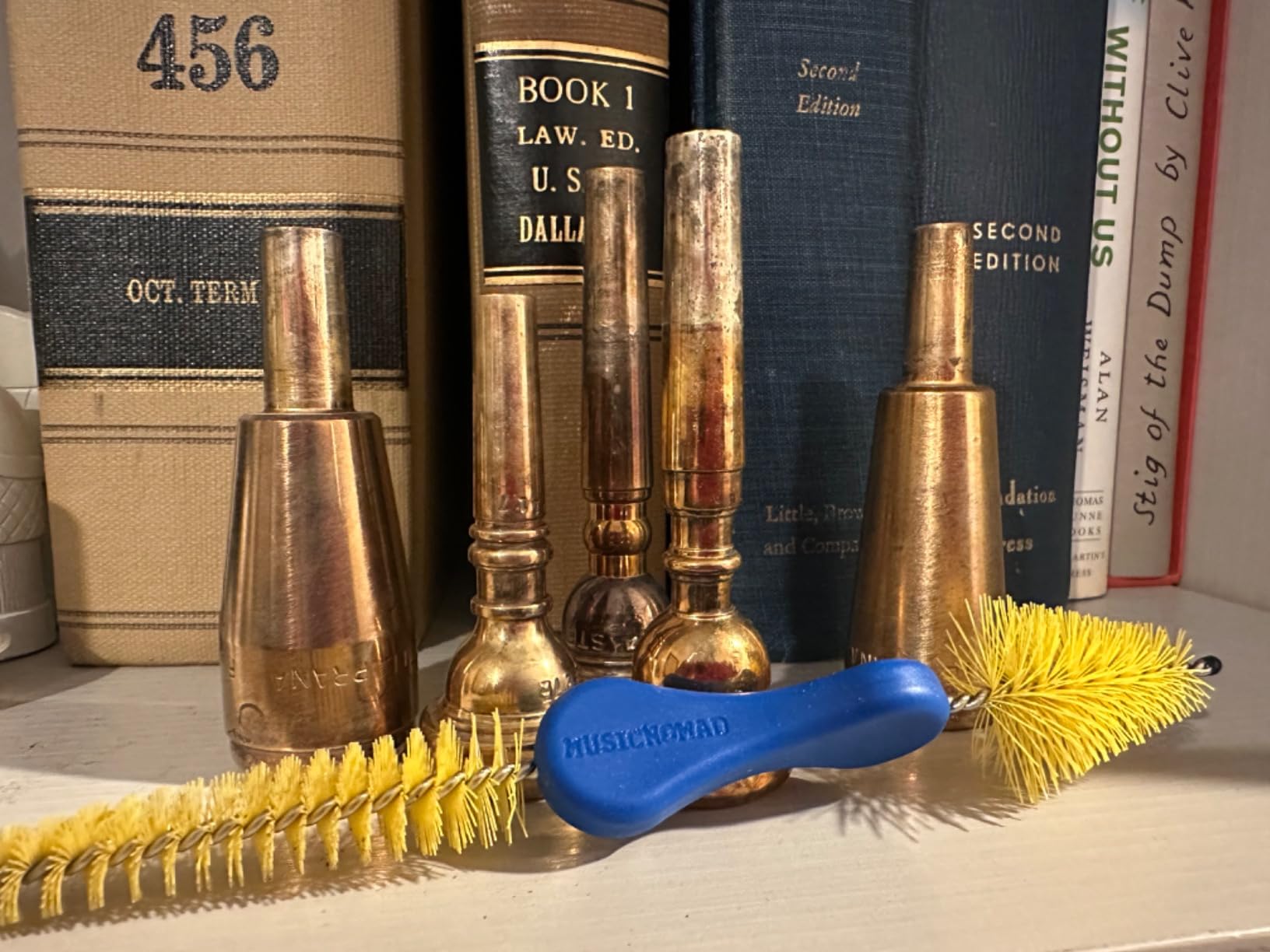 MusicNomad Premium 2 'n 1 Brass Mouthpiece & Cup Brush for Trumpet, Trombone, French Horn, Tuba, Euphonium & more (MN760) customer photo 1