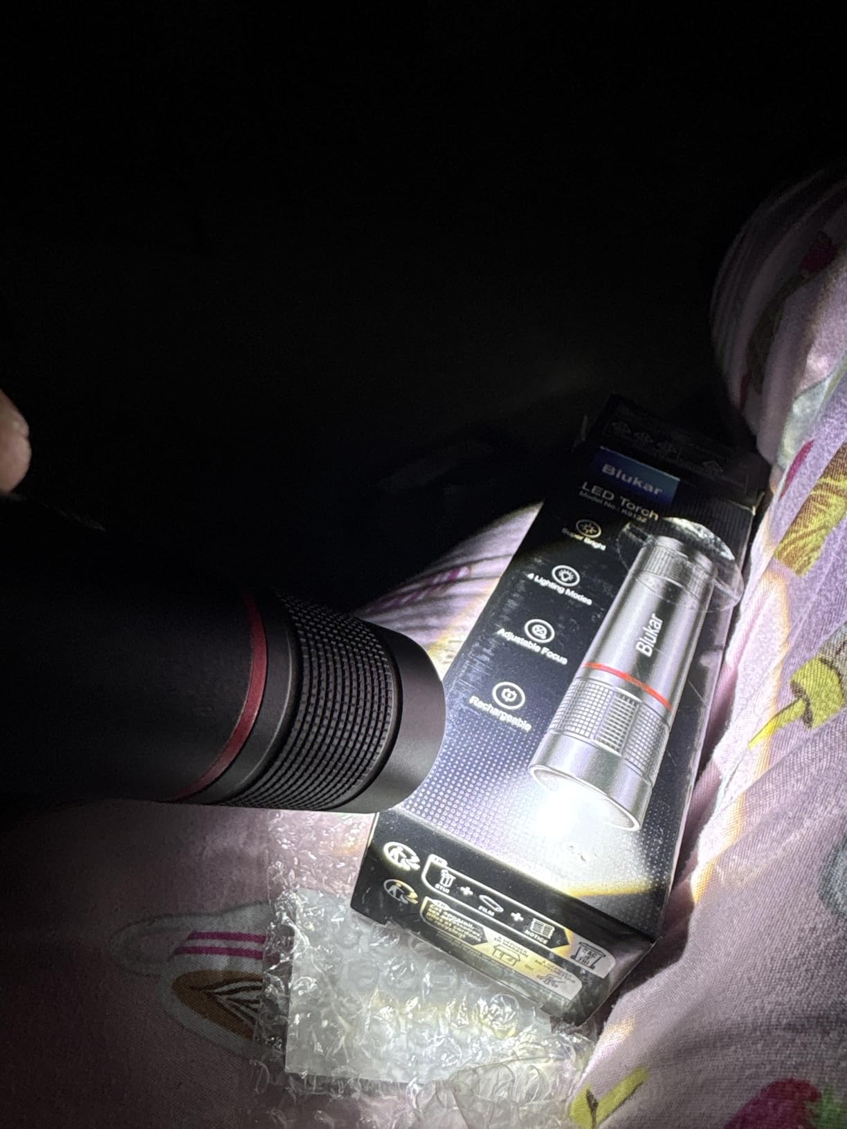 Blukar Flashlight Rechargeable, High Lumens Flashlight, Super Bright Small LED Flash Light- Zoomable, Adjustable Brightness, Long Lasting for Camping, Outdoors and Home Emergency customer photo 2