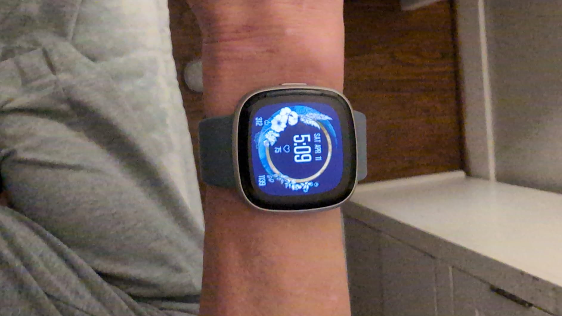 Fitbit Versa 4 Fitness Smartwatch with Daily Readiness - 3-Month Google Health Premium Membership Included - GPS, 24/7 Heart Rate, 40+ Exercise Modes, Sleep Tracking - Waterfall Blue/Platinum customer photo 2
