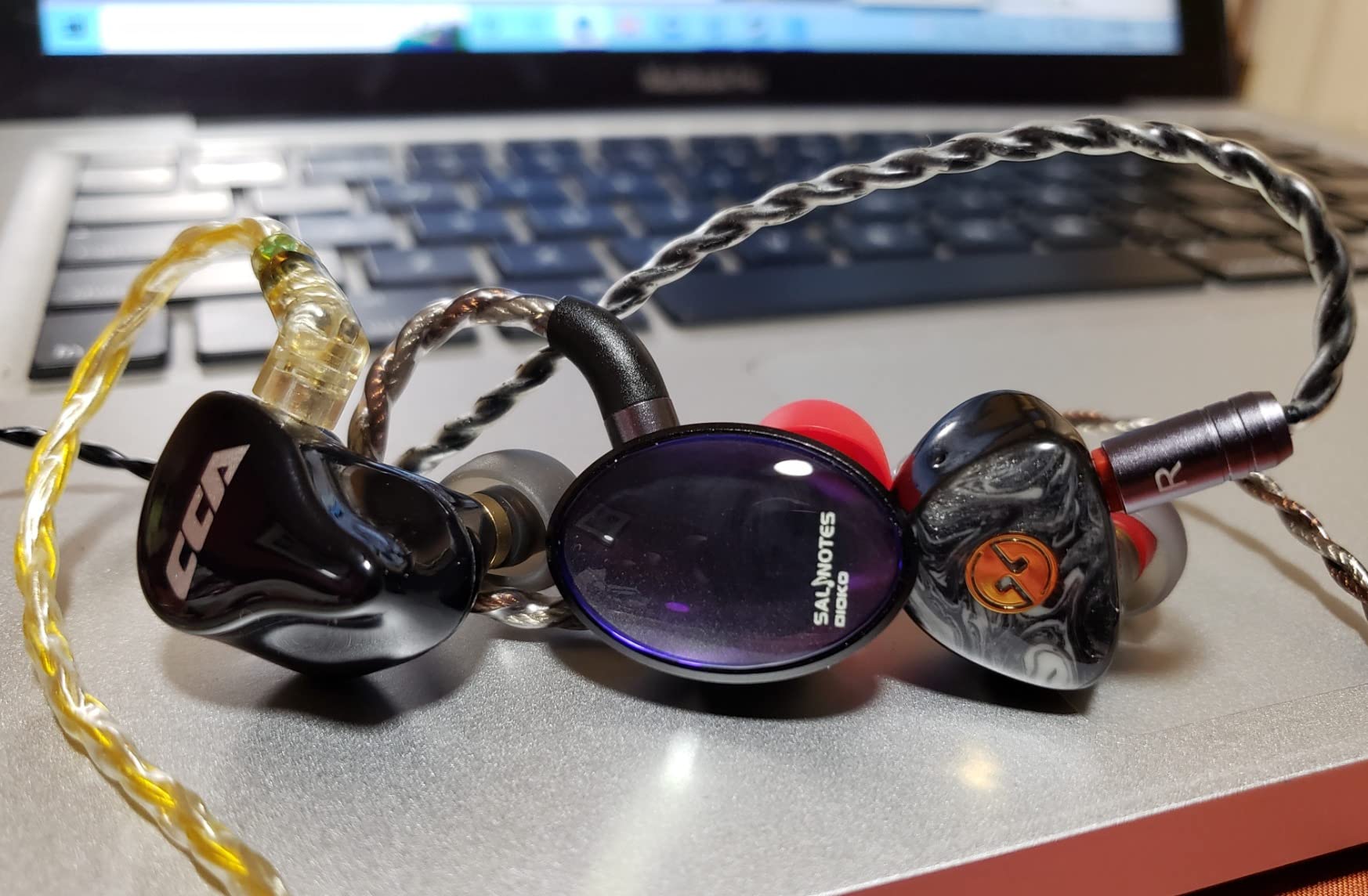 7Hz x Crinacle Salnotes Dioko HiFi 14.6mm Planar Diaphragm Driver in Ear Earphone IEMs with CNC Aviation-Grade Aluminum Case, Detachable 4-Core Litz OCC Copper Cable for Audiophile Musician Studio customer photo 1