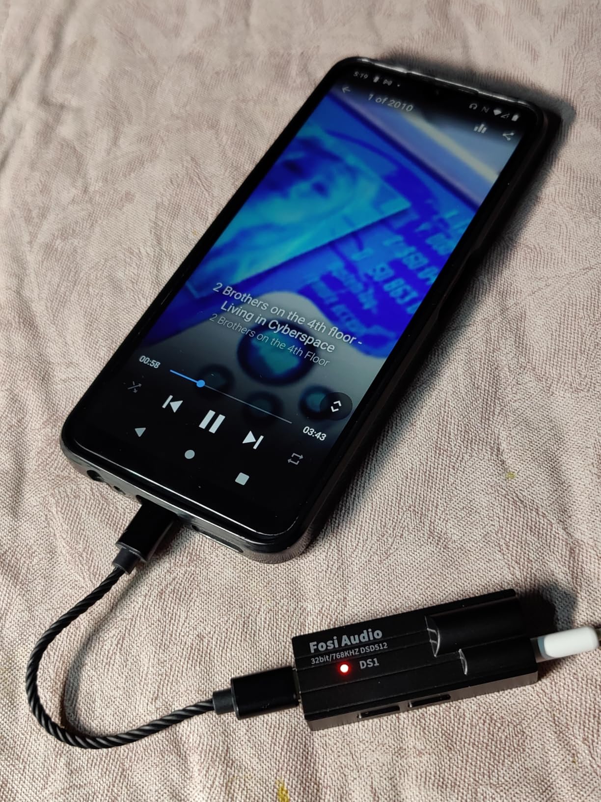Fosi Audio DS1 USB C DAC Headphone Amp DSD512 ES9038Q2M HiFi Mini Audio Adapter Supports 32bit/768kHz with 4.4MM and 3.5MM Dual Headphones Outputs Compatible with Smartphones/Laptop/PC/Music Players customer photo 2