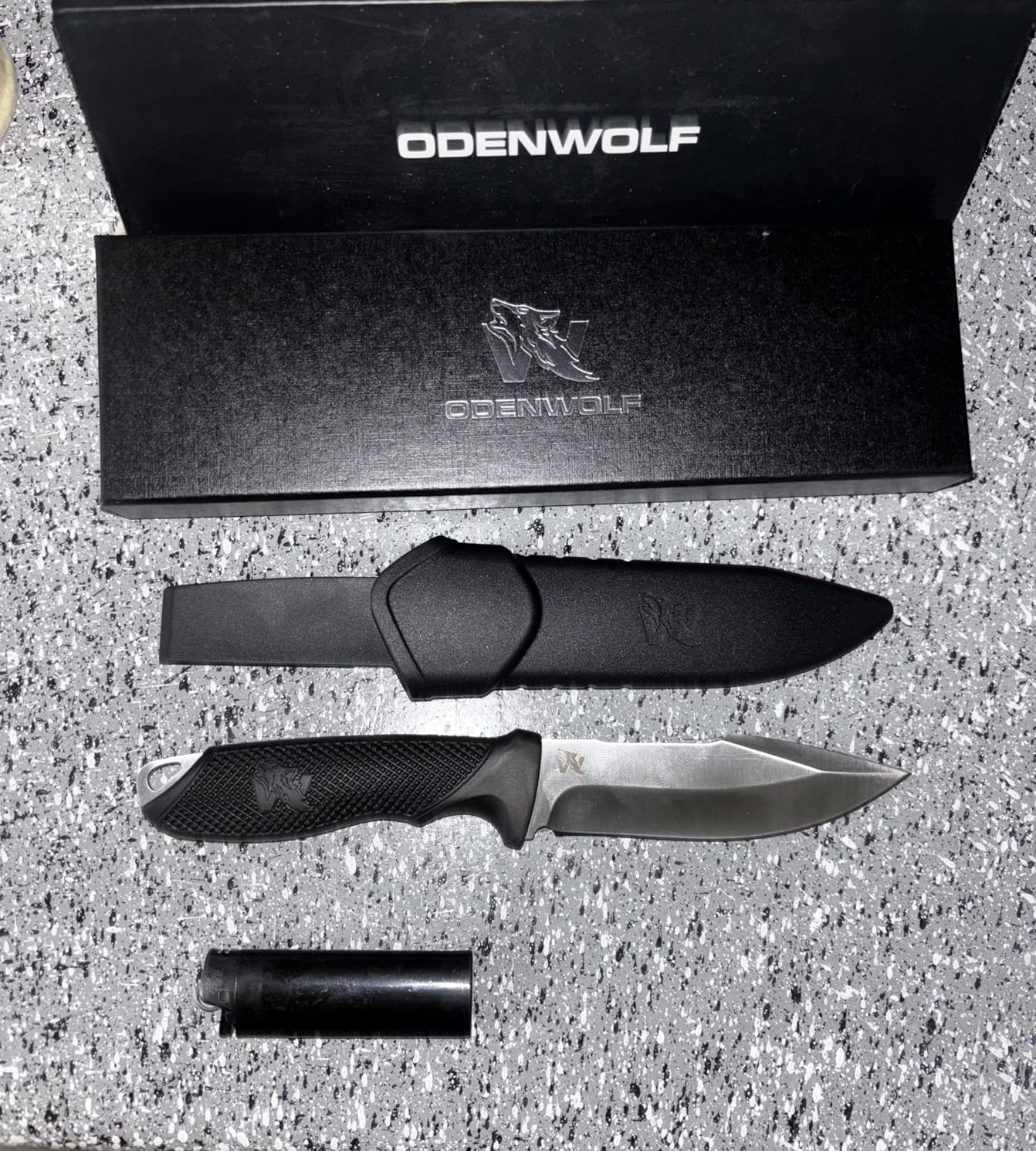 ODENWOLF WOLF-I Full Tang Survival Knife with Sheath - Stylish Tactical Fixed Blade - Made of D2 Steel - Bushcraft and Camping Knife Survival customer photo 1
