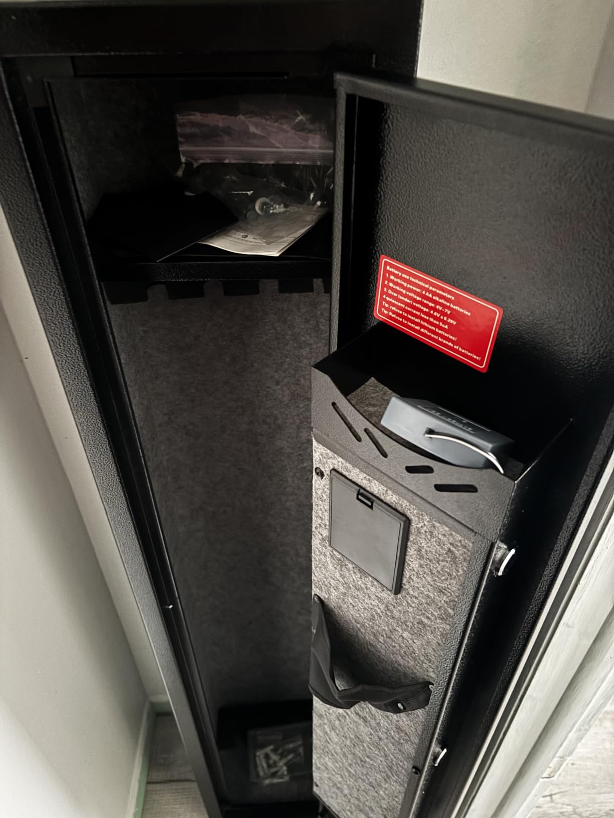 KAER 2-3 Gun Safe, Rifle Safe, Gun Safe for Rifles and Pistols, Gun Cabinet for Shotguns, Long Gun Cabinet for Shotguns with Removable Storage Shelf, LED Light, Quick Access Rifle Safes, Adjustable Shelves customer photo 1