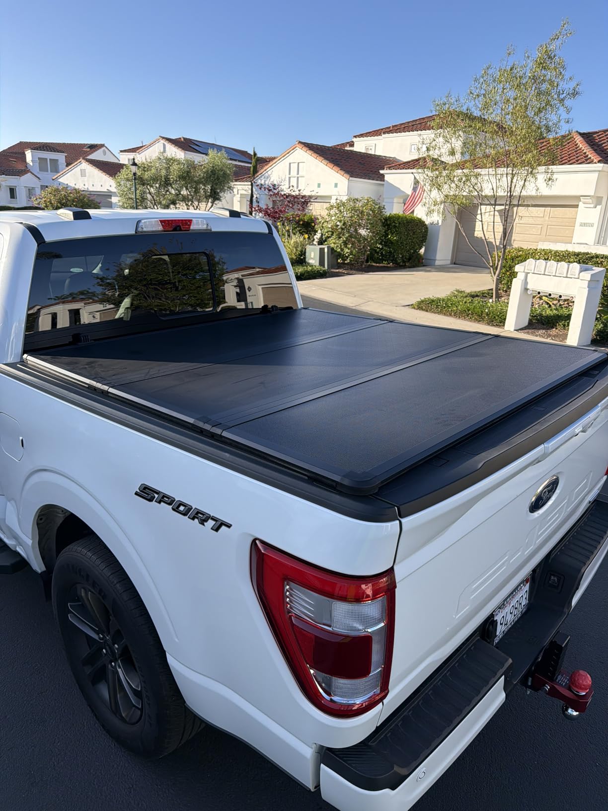 Tutel Hard Shell Folding Truck Bed Tonneau Cover for Ford F-150 | 6'5