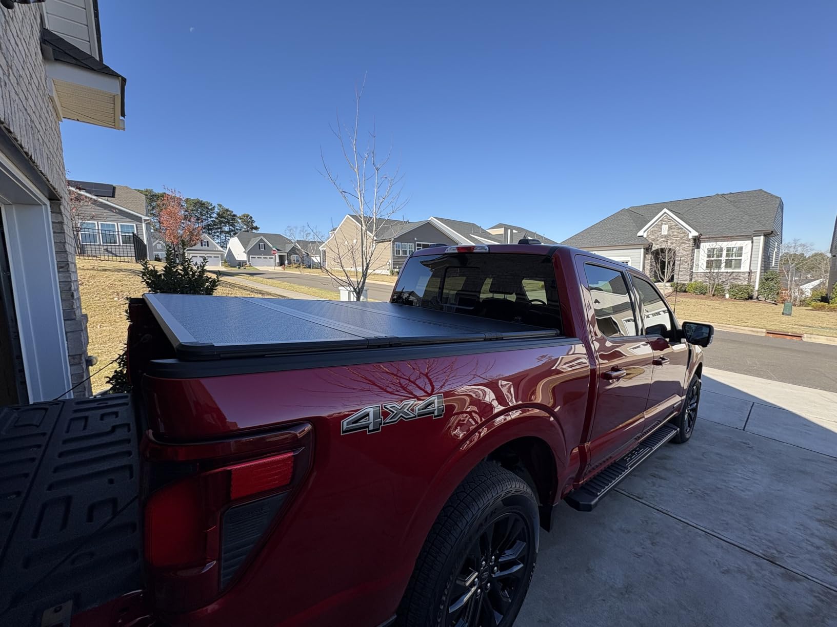 Tutel Hard Shell Folding Truck Bed Tonneau Cover for Ford F-150 | 6'5