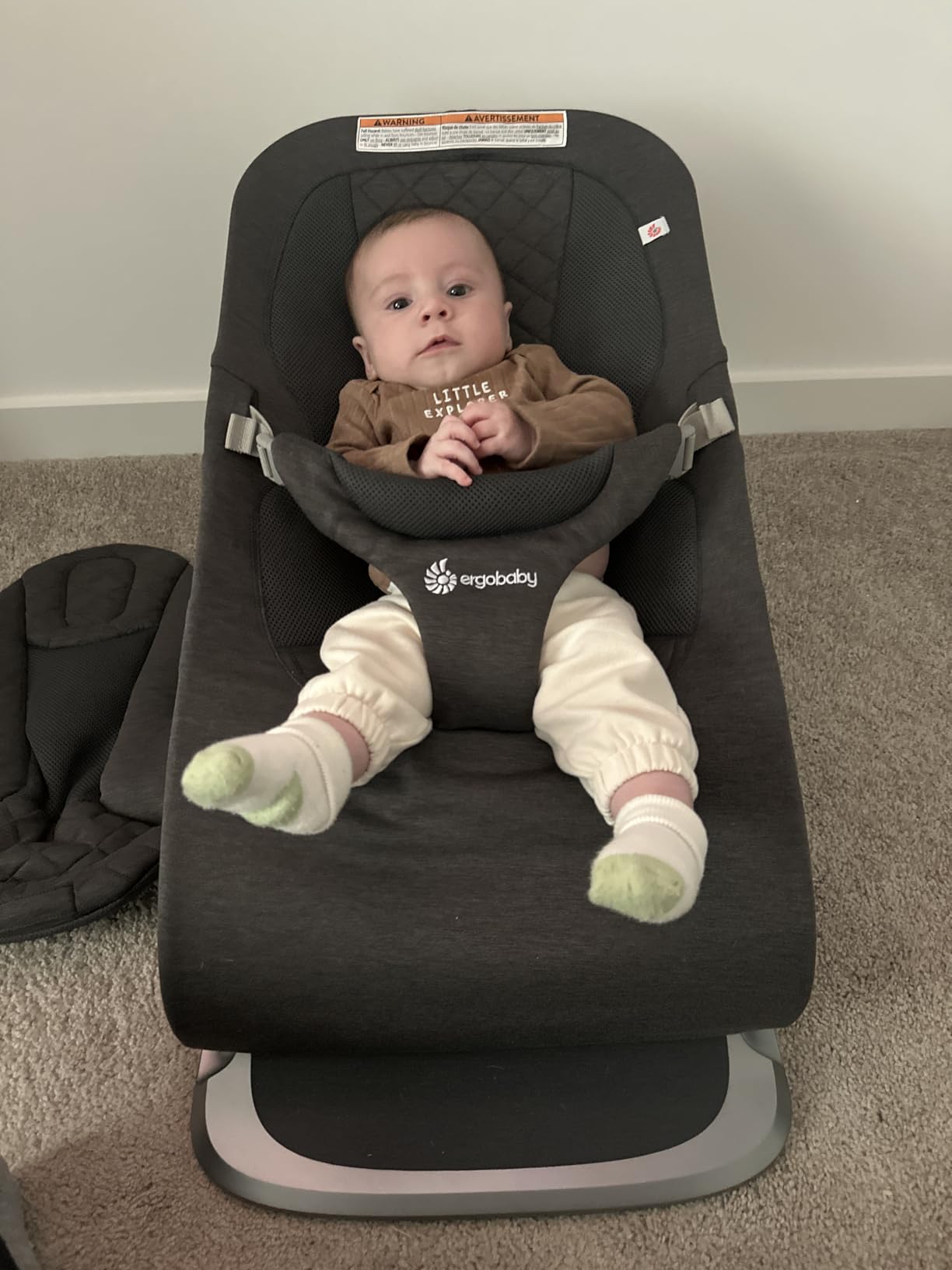 Ergobaby Evolve 3-in-1 Bouncer, Adjustable Multi Position Baby Bouncer Seat, Fits Newborn to Toddler customer photo 2