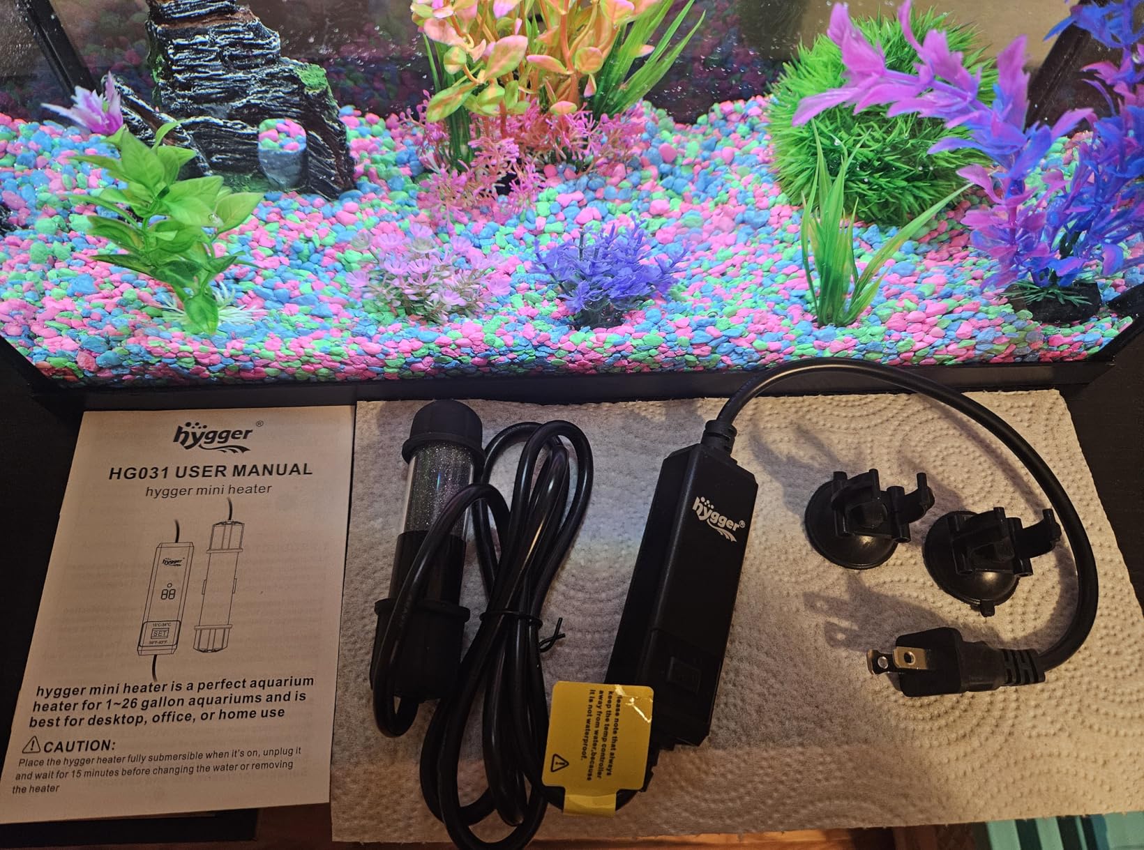 hygger Small Aquarium Betta Heater, Submersible Fish Tank Heater 10W/25W/50W/100W with LED Digital Display for up to 5/10/16/26 Gallon customer photo 2