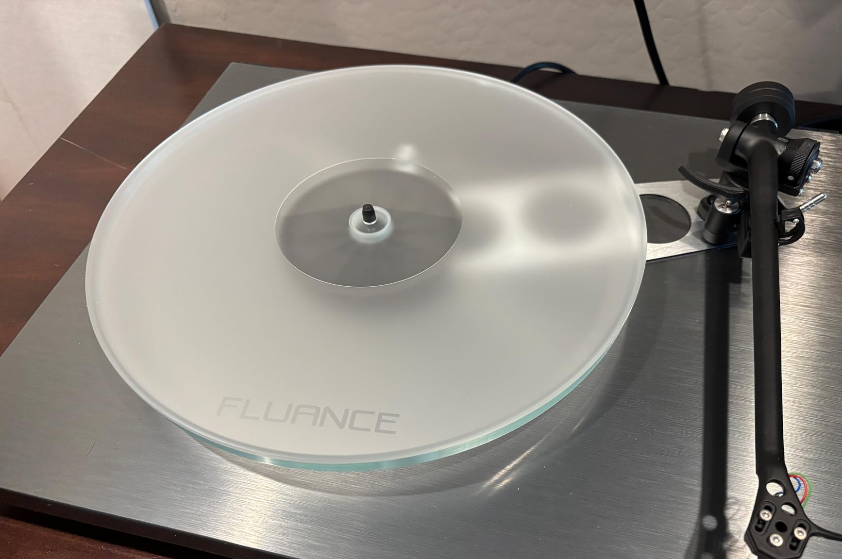 Fluance Acrylic Platter Mat for Turntables - Reduces Vibrations for Improved Sound Clarity for Vinyl Record Playback, Antistatic, Precision Machined, Compatible with 12