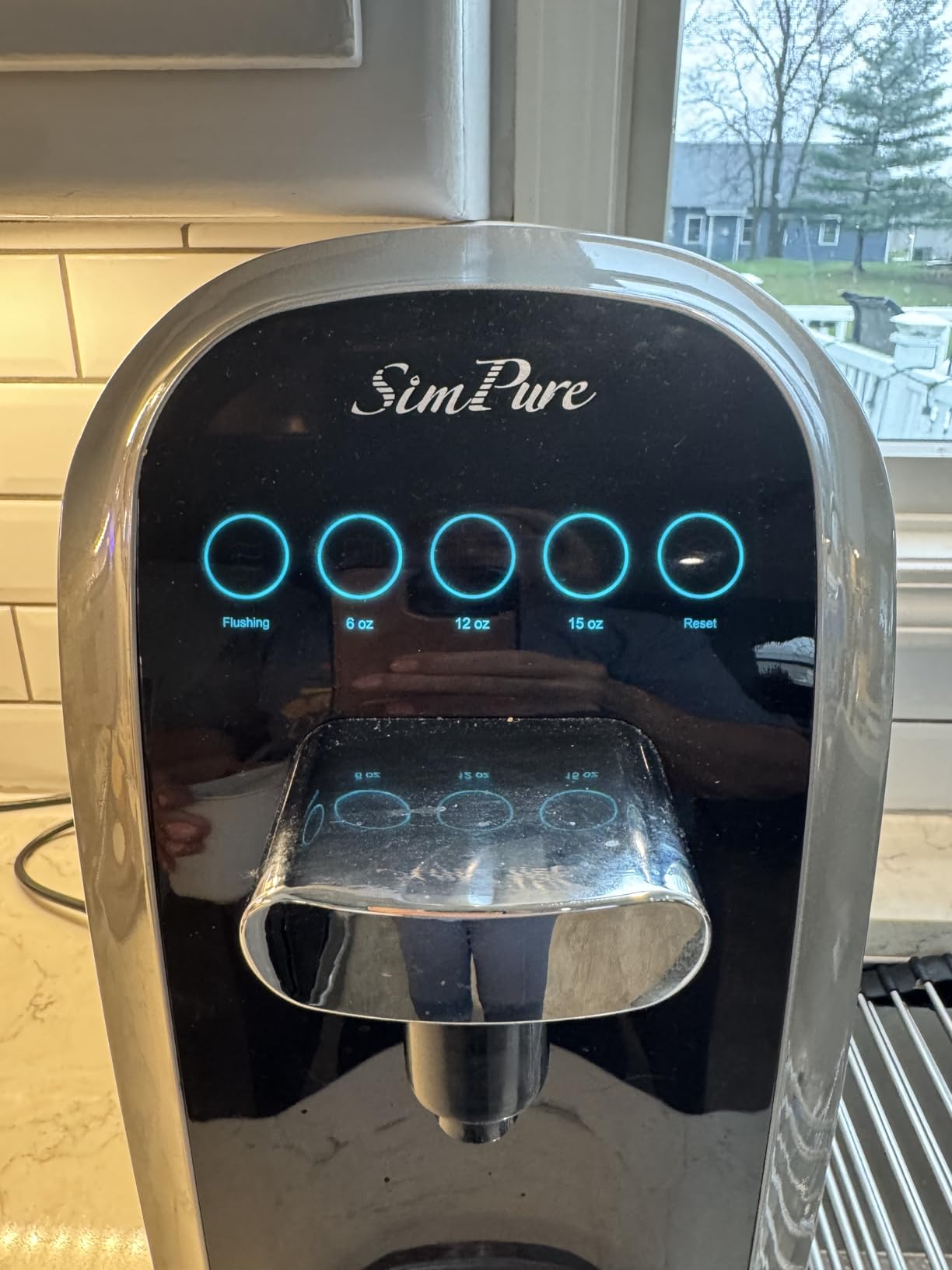 SimPure Y7P-BW UV Countertop Reverse Osmosis Water Filter, NSF/ANSI 58 Certified, 5 Stage RO Water Filtration System, Water Purifier for Home, No Installation, 4: 1 Pure to Drain, Classic Pure Taste customer photo 2