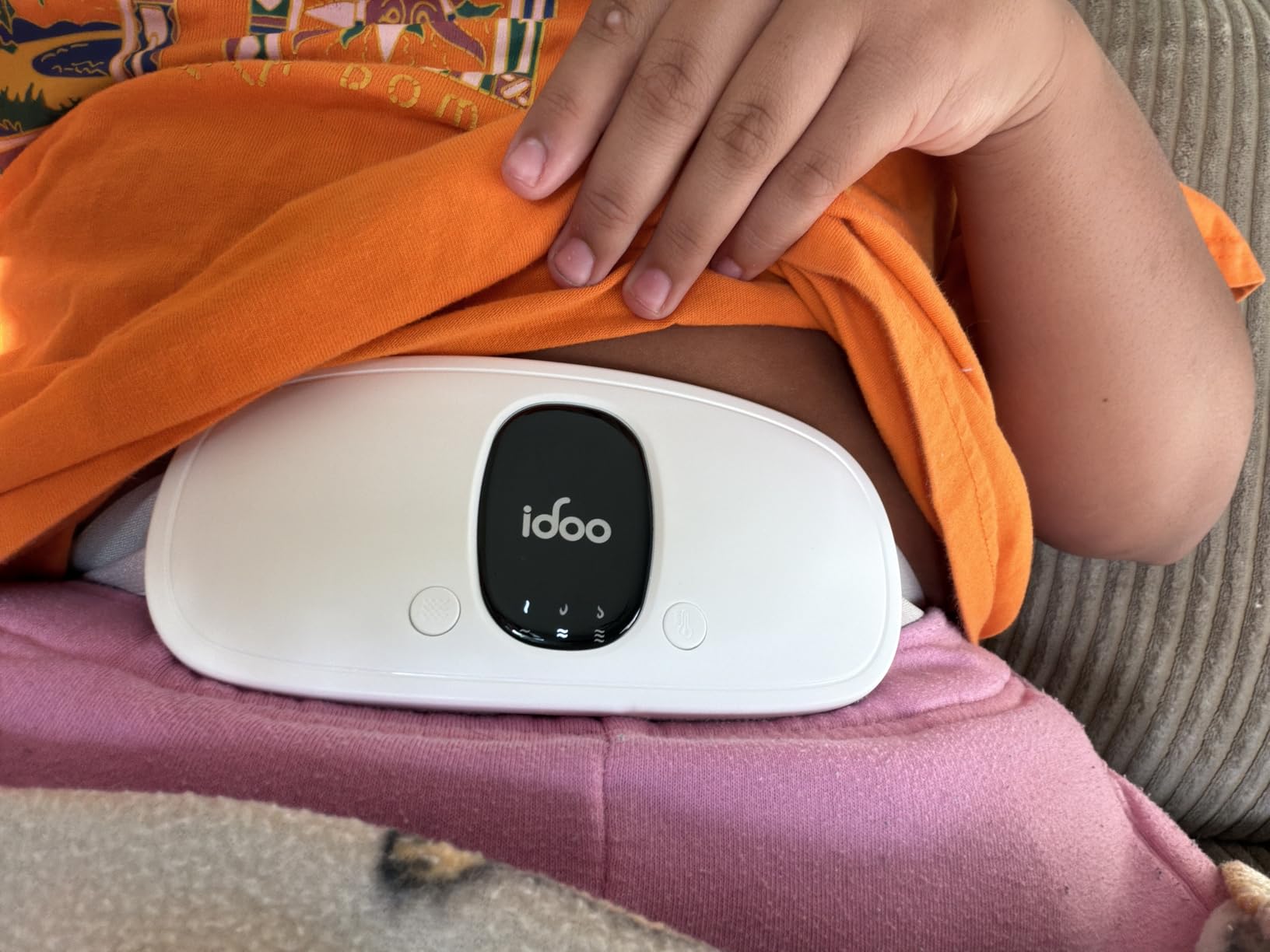 iDOO Portable Heating Pad, FSA Eligible Items, Cordless Rechargeable Heating Pad for Cramps and Back Pain customer photo 2