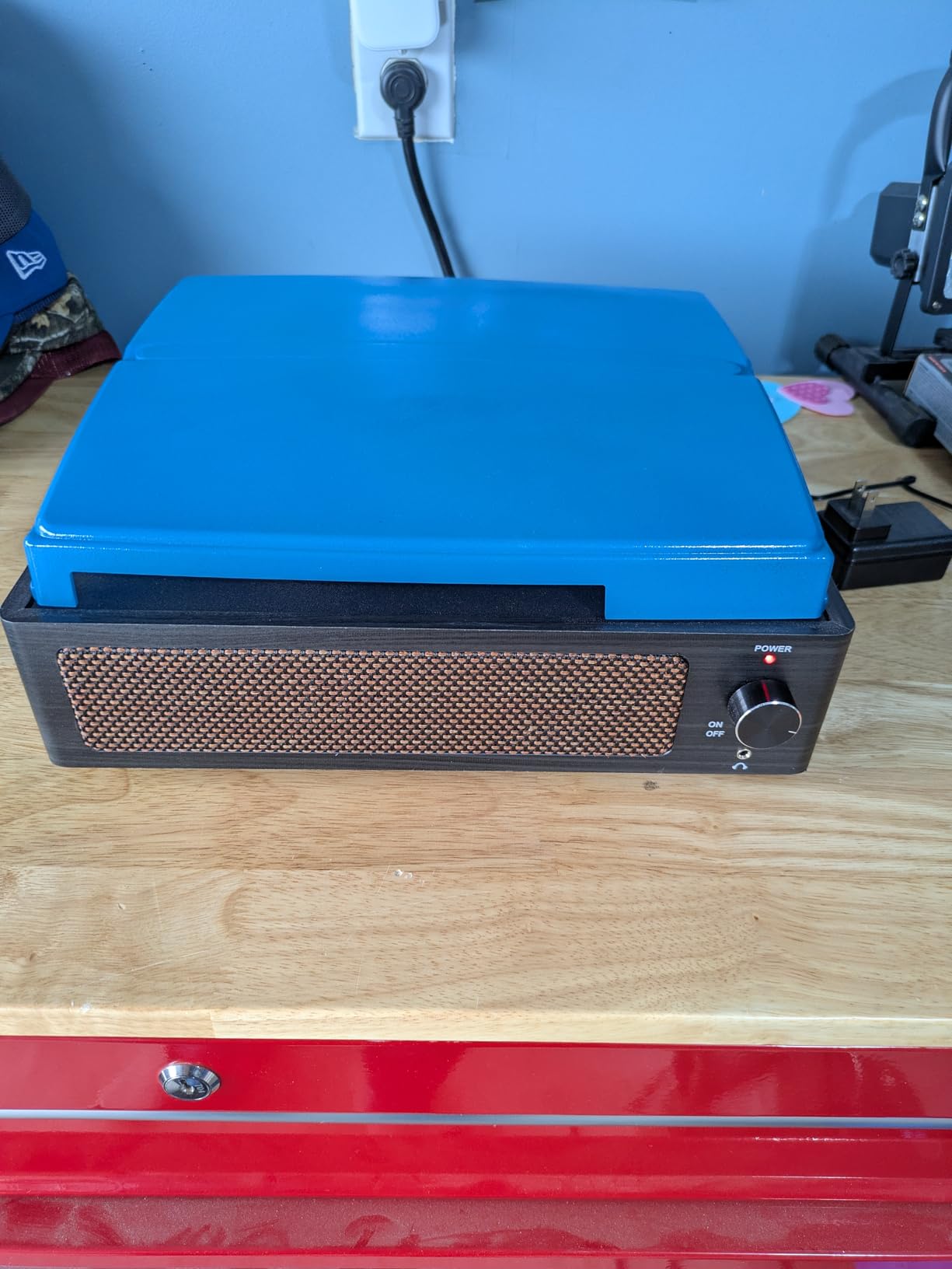 Vinyl Record Player with Speakers Vintage Turntable for Vinyls Records Belt-Driven Turn Table Support 3-Speed, Wireless Playback, Headphone, AUX-in, RCA Line LP Phonograph customer photo 1