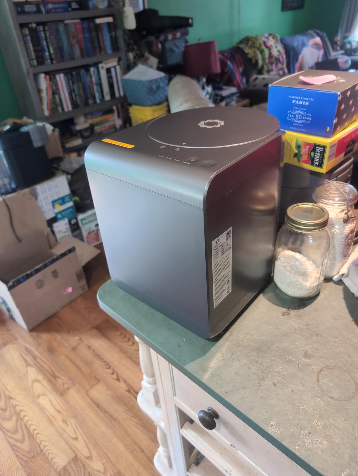 Airthereal Revive Electric Kitchen Composter, SHARKSDEN Tri-Blade, Turn Food Waste and Scraps into Dry Compost Fertilizer for Plants, R500 Gray customer photo 2