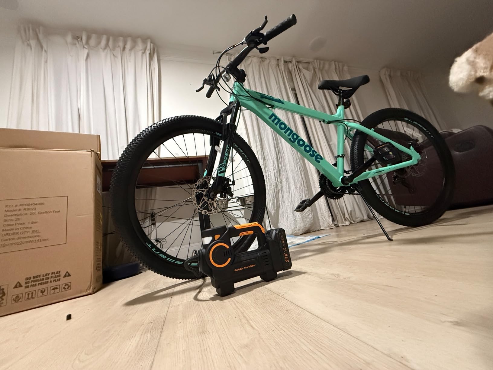 Mongoose Status Mountain Bike, 27.5 Inch Bike for Men and Women, 21 Speed, Aluminum Suspension Frame, Dual Suspension, Knobby Mountain Tires, Mechanical Disc Brakes customer photo 1