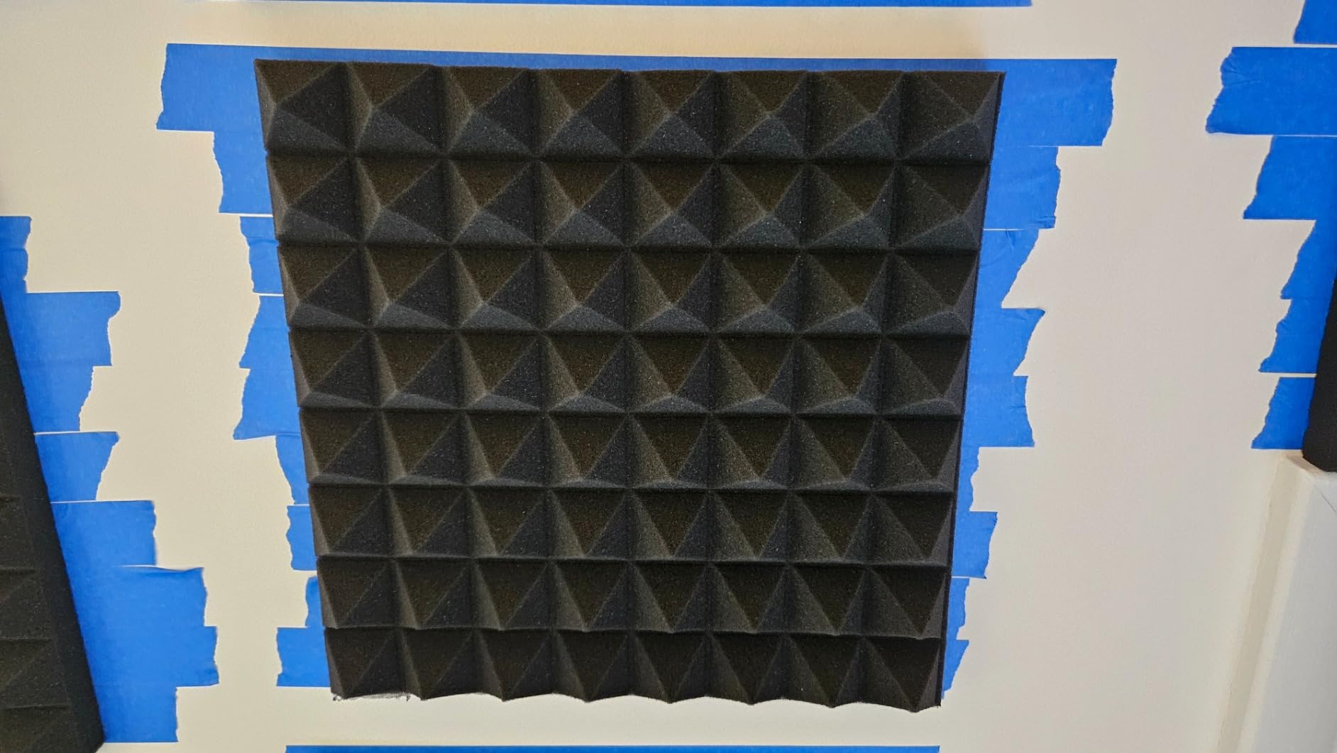 Sonicism 12 Pack Pyramid Sound Proof Foam Panels with Self-Adhesive, 12
