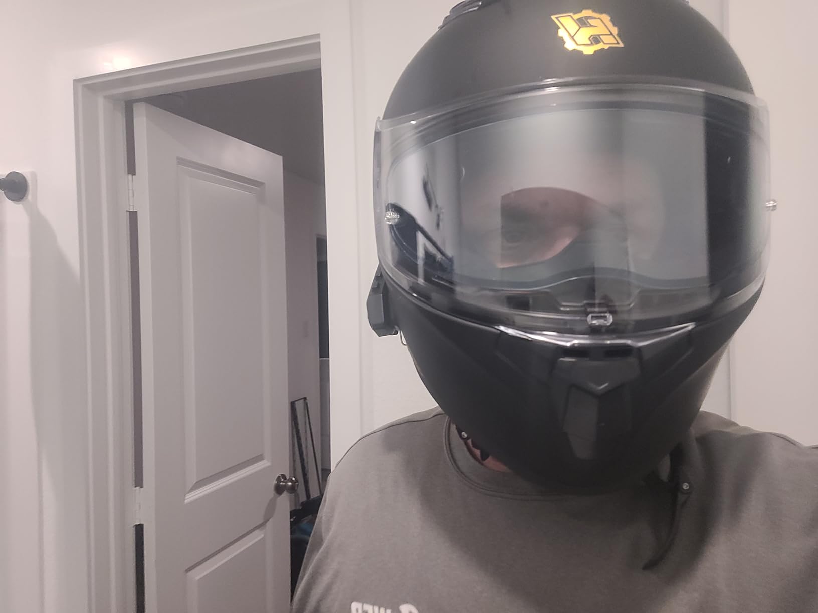 HAX Obsidian Full Face Dual Visor Adult Motorcycle Helmet for Motorbike Street Bike with Pinlock Ready DOT Approved customer photo 2