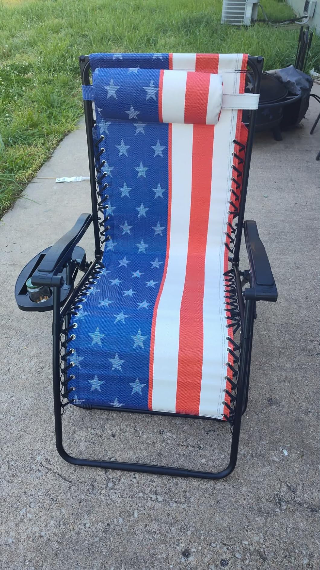 Best Choice Products Folding Zero Gravity Outdoor Recliner Patio Lounge Chair w/Adjustable Canopy Shade, Headrest, Side Accessory Tray customer photo 2