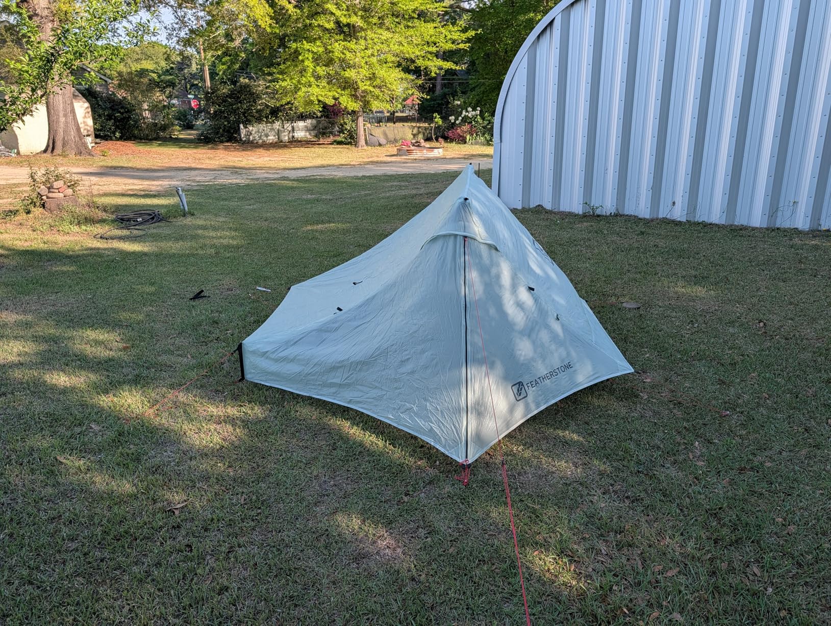 Featherstone Backbone Ultralight Tent for Backpacking, Camping, Thru Hiking - Trekking Pole Backpacking Tent - Waterproof, Single-wall, Durable Shelter - Compact, Light, & Easy to Carry customer photo 2