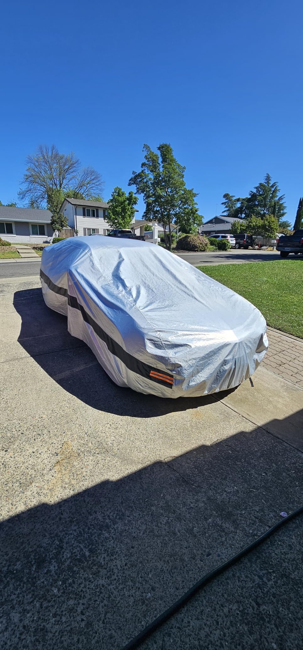 Kayme 7 Layers Car Cover Custom Fit for Dodge Charger (2006-2025) Waterproof All Weather for Automobiles, Outdoor Full Cover Rain Sun UV Protection.Black customer photo 1