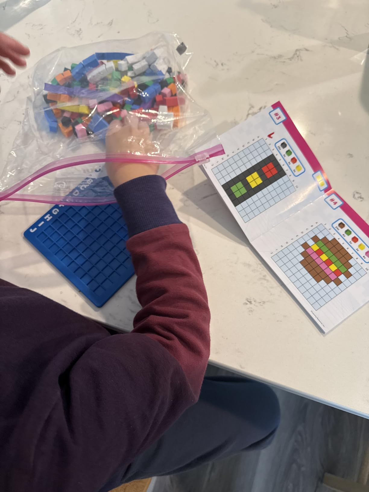 Learning Resources STEM Explorers Pixel Art Challenge - Science Kits & STEM Activities for Kids, Pattern Blocks, Fine Motor Skills, Math Manipulatives, Sorting and Counting, Gifts for Boys and Girls customer photo 1