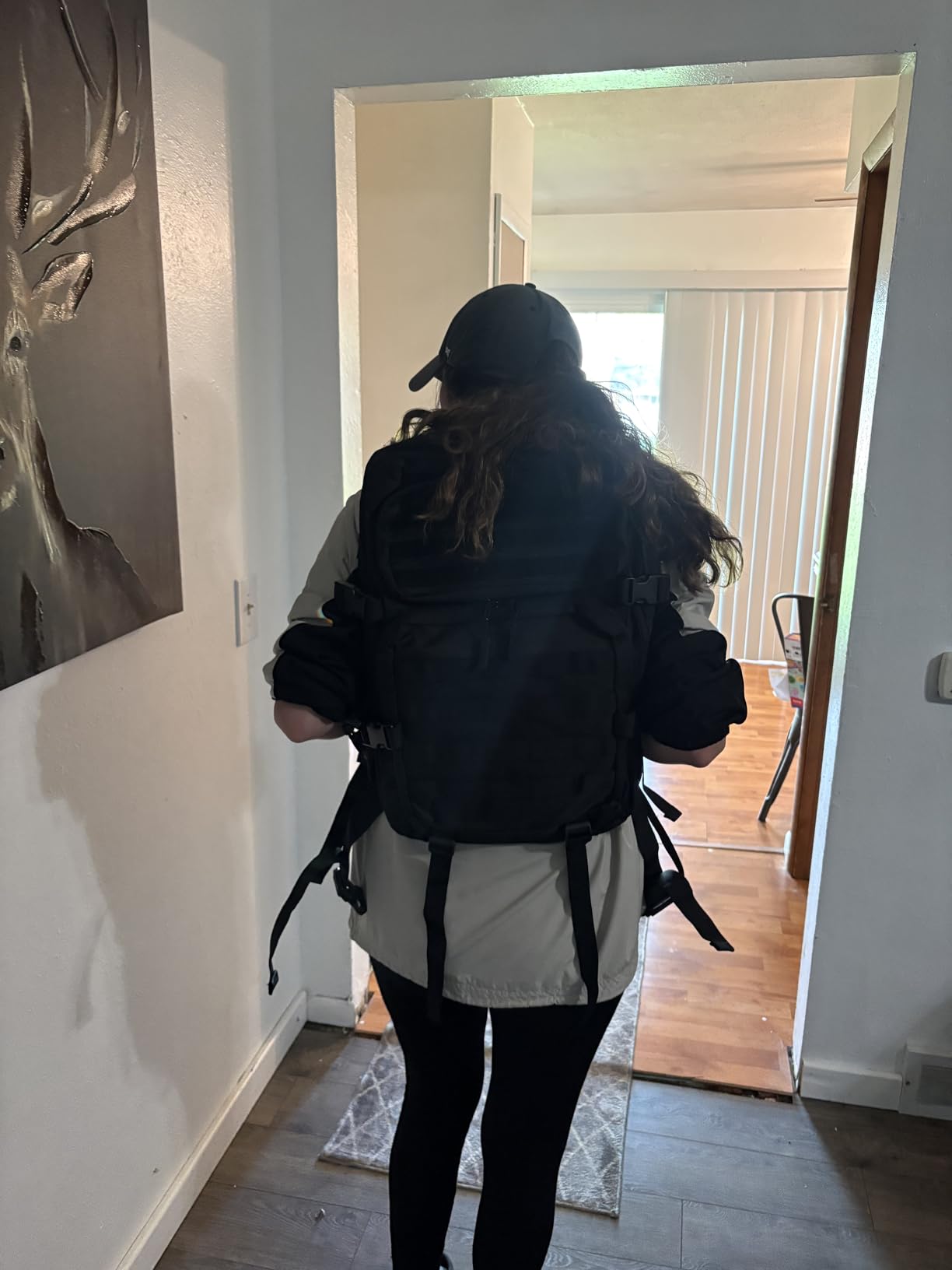 LHI Military Tactical Backpack for Men and Women 45L Army 3 Days Assault Pack Bag Large Rucksack with Molle System - Black customer photo 2