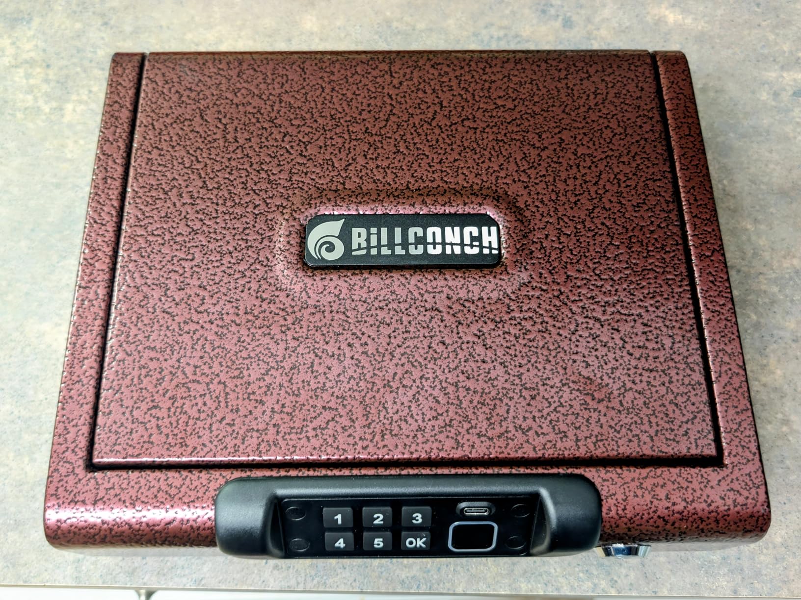 BILLCONCH Gun Safe,Biometric Gun Safe for Pistols, 3 Ways Fingerprint Digital PIN Key Unlock, Smart safe box with Sound,for Cloakroom living room Bedroom Nightstand customer photo 2