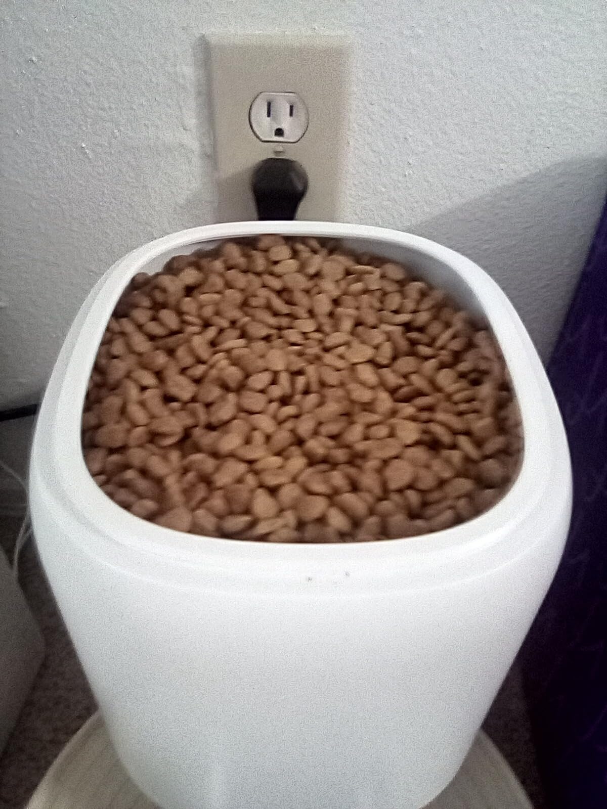 Yuposl Automatic Cat Feeders - 2L Cat Food Dispenser Easy to Use, Timed Automatic Pet Feeder with Over 180-day Battery Life, 1-6 Meals Dry Food Programmable Portion Control Also for Dogs customer photo 2