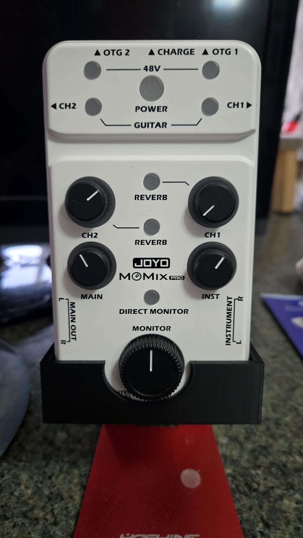 JOYO Audio Mixer USB Audio Interface Stereo XLR+48V Phantom Power Mixer for Live Streaming Recording Podcasting Plug & Play (MOMIX PRO) customer photo 1