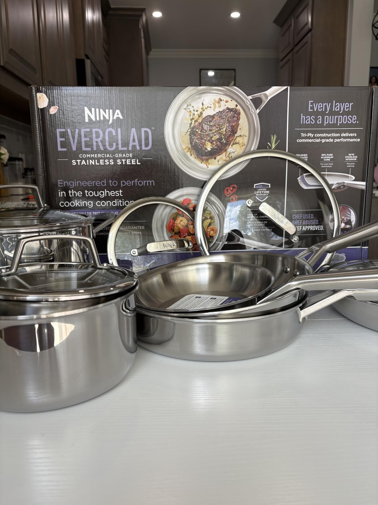 Ninja EverClad Stainless Steel Cookware 12 Piece Pots & Pans Set customer photo 2