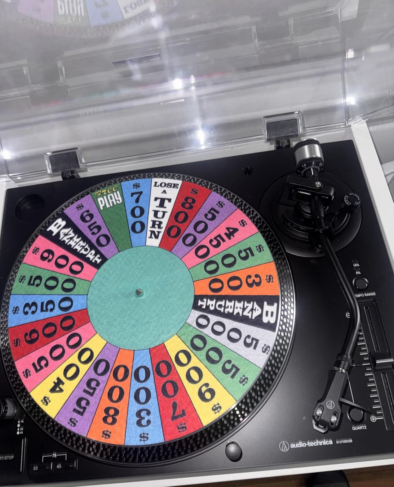 DJ Game Show #1 Fortune Wheel Scratch Pad 1200 Vinyl Memorabilia 12