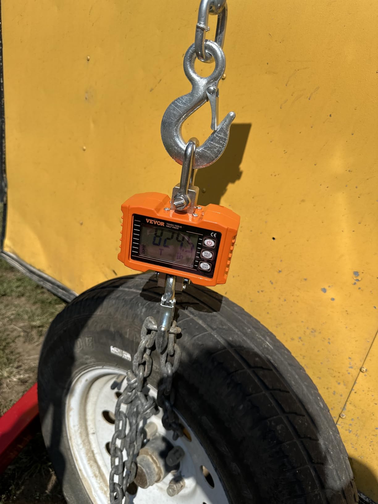 TUFFIOM 2 Ton Folding Hydraulic Engine Crane with Telescopic Boom and Outriggers and Hook, 4400 lbs Engine Hoist Workshop Crane customer photo 1