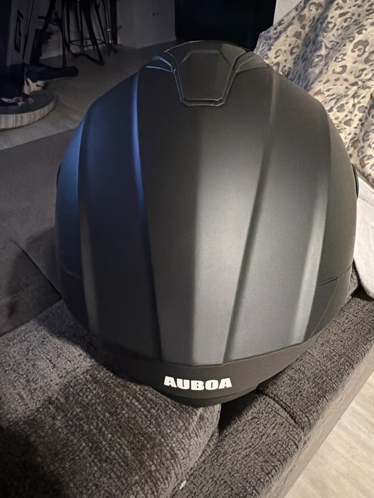 Motorcycle Helmets for Adult Men Women, Full Face Lightweight Street Bike Racing DOT Helmet with Extra Clear Visor Model AU-T801 customer photo 1