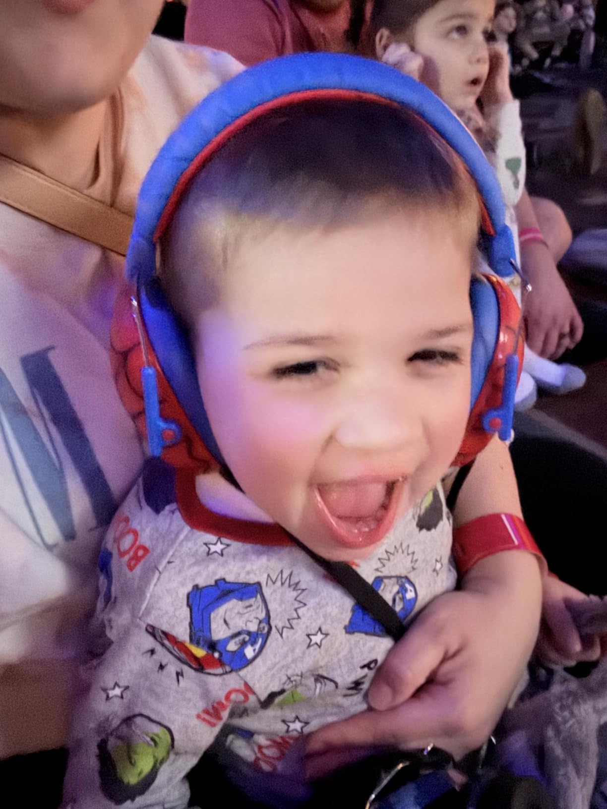 ProCase Kids Noise Cancelling Headphones, Kids Ear Protection Monster Jam Truck, Fireworks Hearing Protection Noise Reduction, Noise Canceling Earmuffs for Sensory Autism Toddler Children -Red customer photo 2