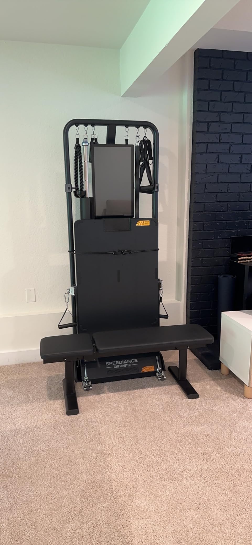 Speediance Gym Monster Smart Home Gym, Multifunctional Strength Training Machine, Smith Machine Power Cage Workout Station, Squat Rack Cable Machine, Full Body Fitness Equipment for Home Workout customer photo 2