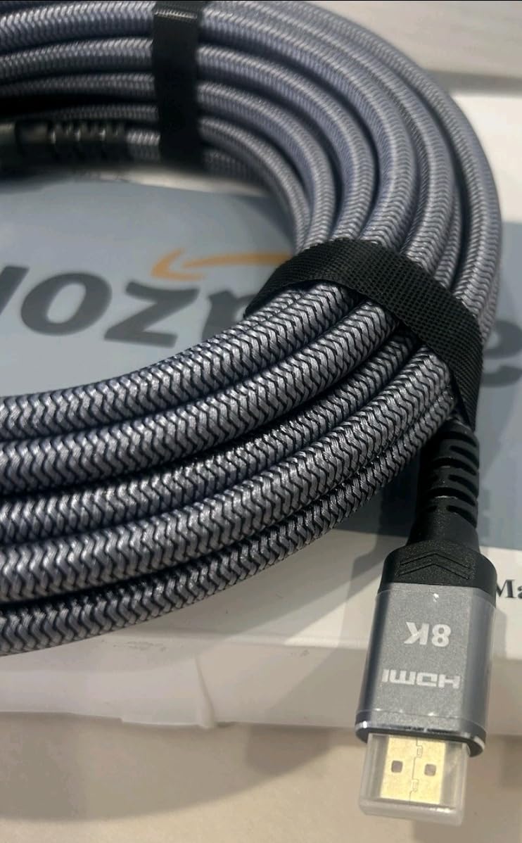 Highwings Long HDMI Cable 15 FT, 4K 8K 10K HDMI 2.1 Cord Ultra High Speed [in-Wall CL3 Rated, 8K@60Hz 4K@120Hz Video 48Gbps], Fit, Durable, Flexible, eARC, HDCP, Compatible for Ethernet SoundBar customer photo 1