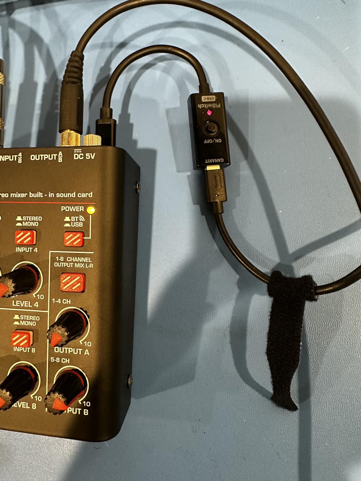 Pyle 6-Channel Bluetooth Mini Line Mixer with USB Audio Interface - 6 Mono/Stereo Switching Inputs | Ultra-low Noise Design with High Headroom | Built-in USB-C Sound Card - PMAX6 customer photo 2