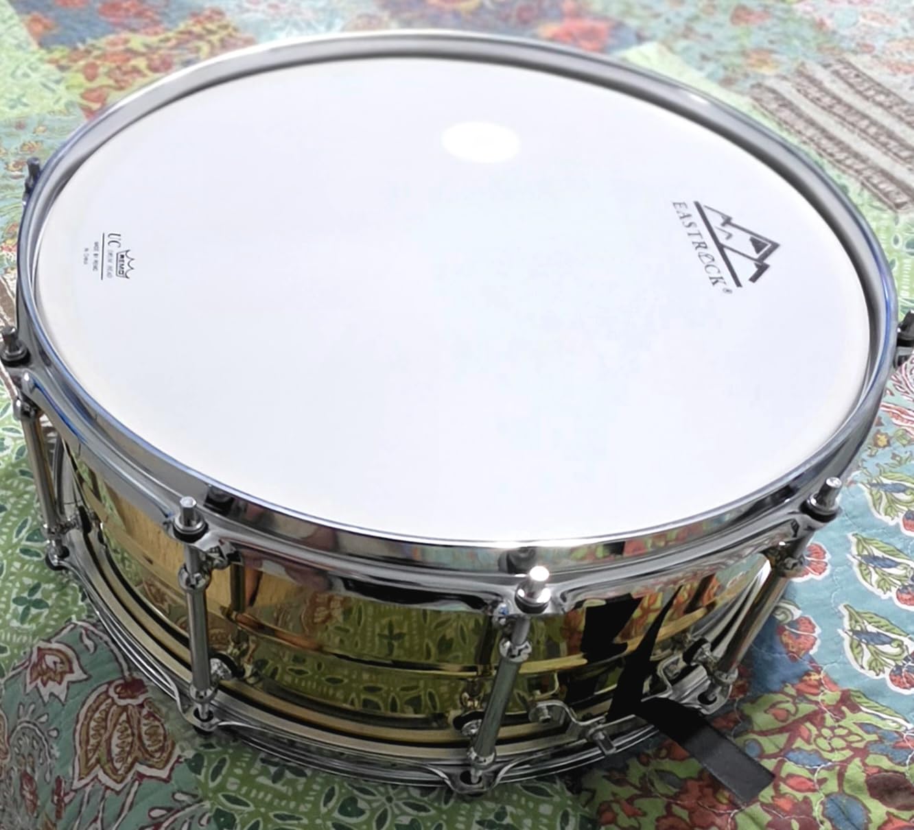 EASTROCK Snare Drum 14 X5.5 Inches Professional Snares for Drummer, Adult, Advanced (Brass Color) customer photo 1